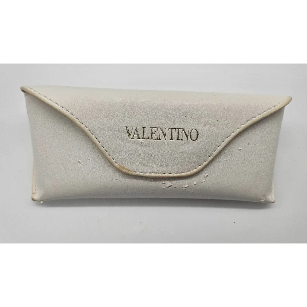 Valentino White Faux Leather‎ Eyeglasses Case Holder